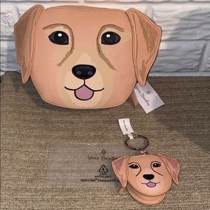 Vera Bradley Best In show Cosmetic Bag+ Charm bag!